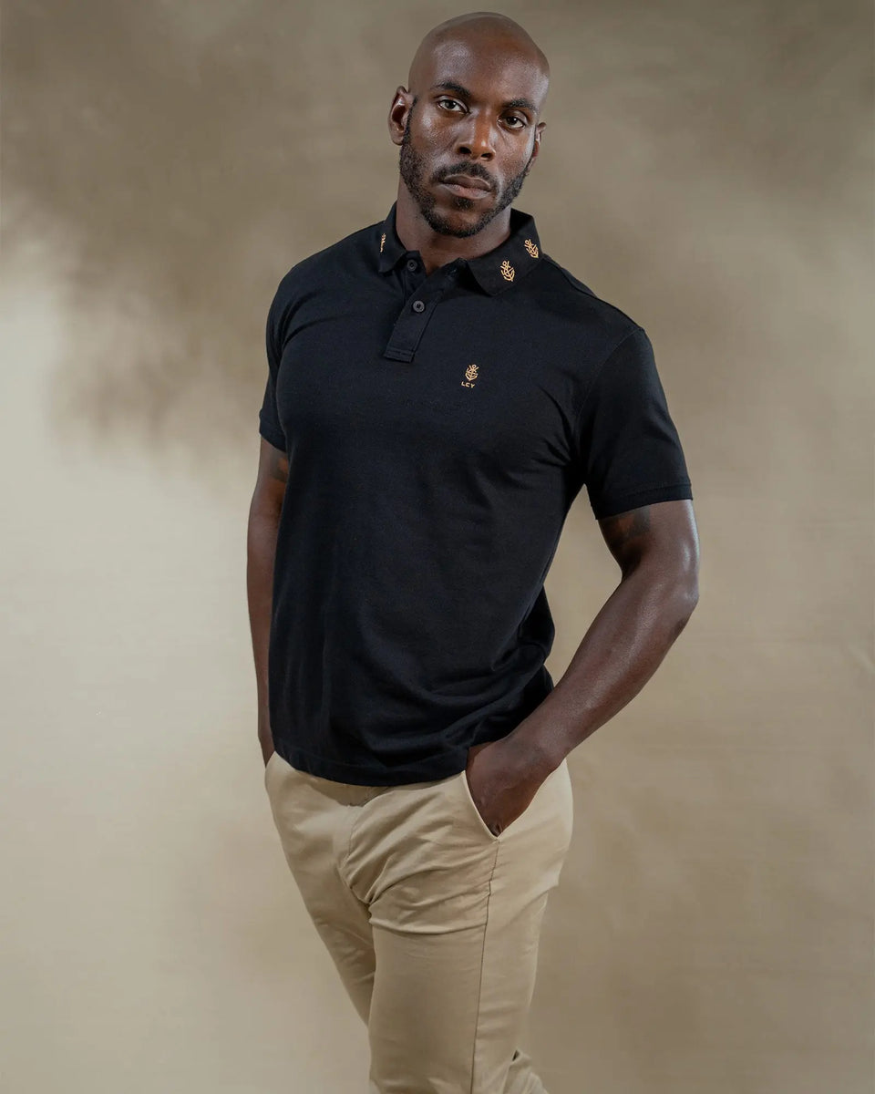 Signature Polo With Embroidery - Luxury Blue