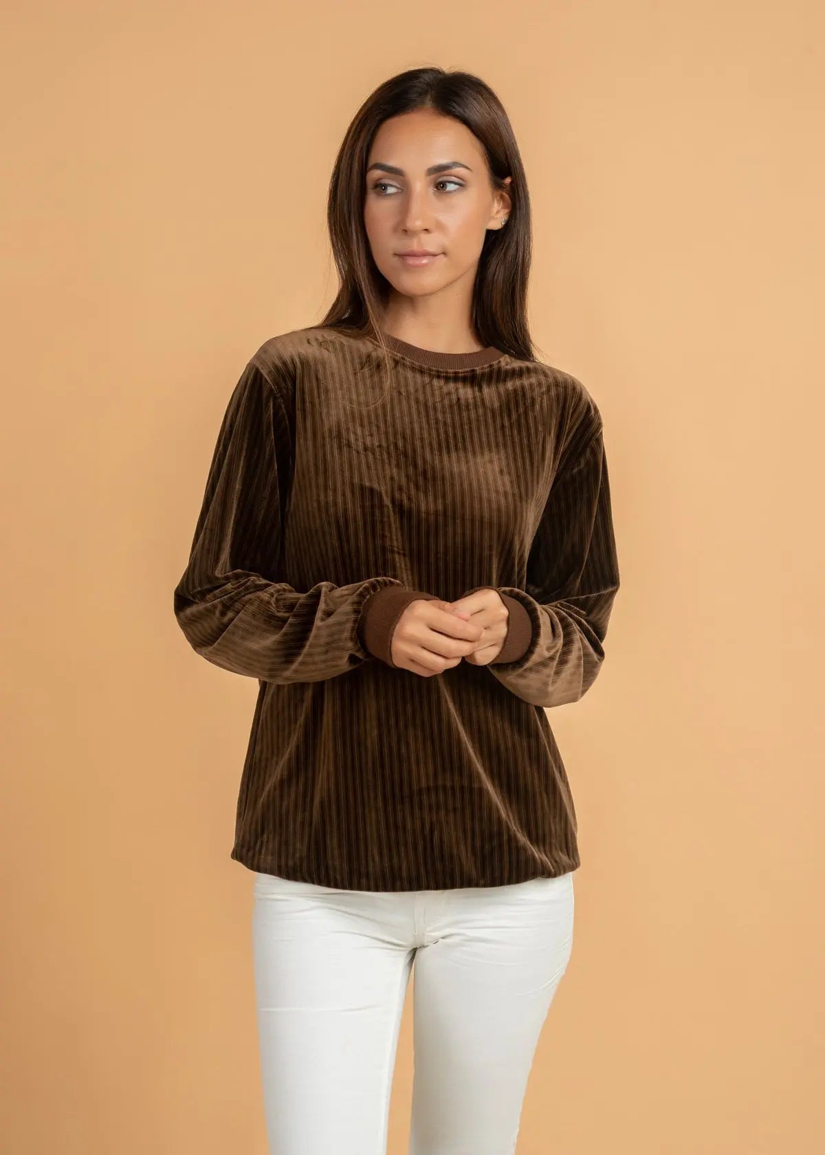 Brushed Velvet crew neck Jumper LCY London