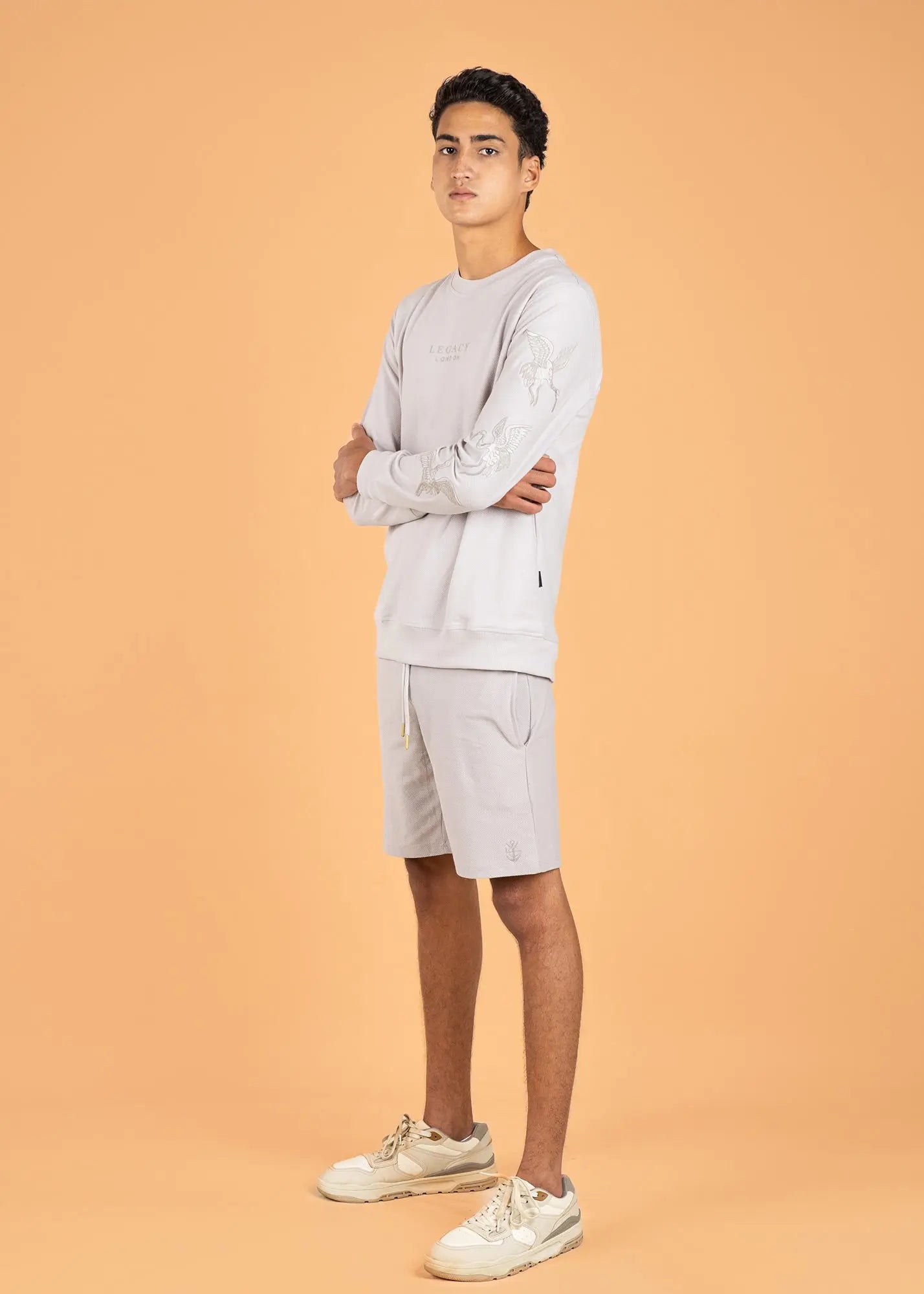 Emroidered Sweatshirt with Short Set- LN 212 LCY LONDON