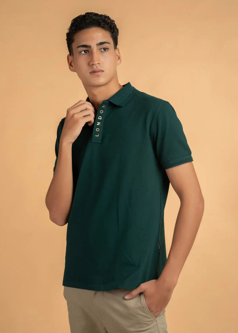 LCY LDN Placket Detail Polo Shirt LCY London