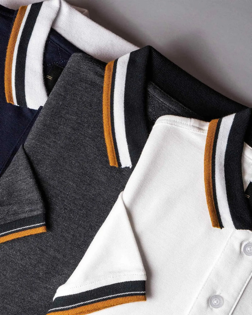 LCY LONDON | Contrasting Twin Tipped Polo Shirt LCY London