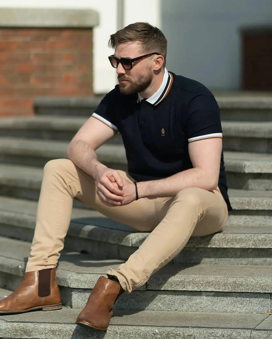 LCY LONDON | Contrasting Twin Tipped Polo Shirt LCY London