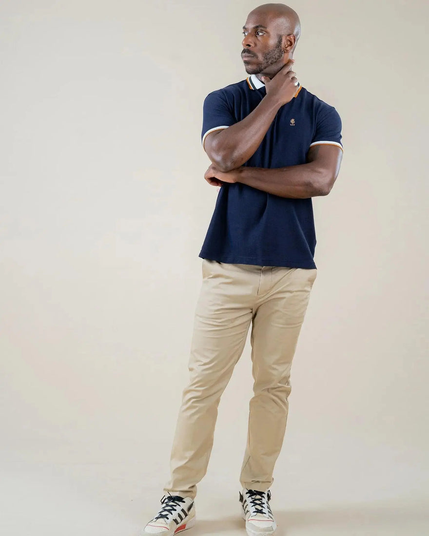 LCY LONDON | Contrasting Twin Tipped Polo Shirt LCY London