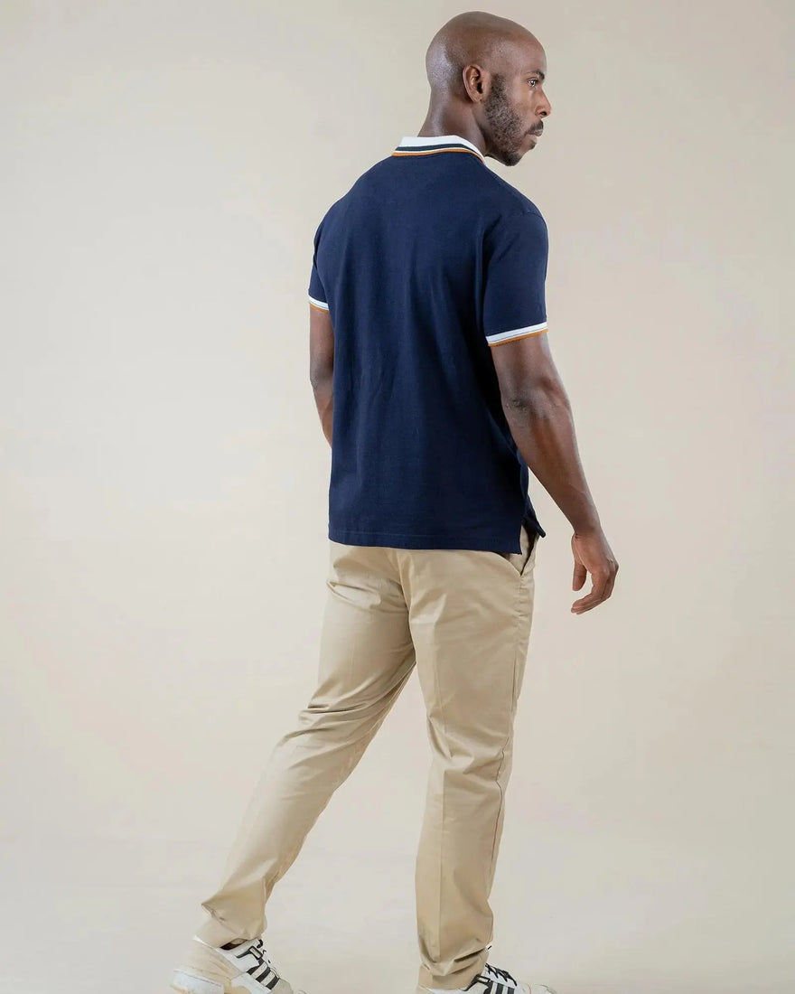 LCY LONDON | Contrasting Twin Tipped Polo Shirt LCY London