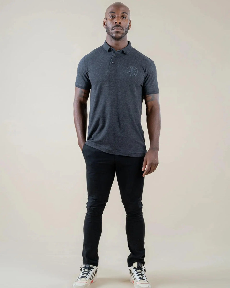 LCY LONDON | Embroidered Pocket Circle Logo Polo Shirt LCY London