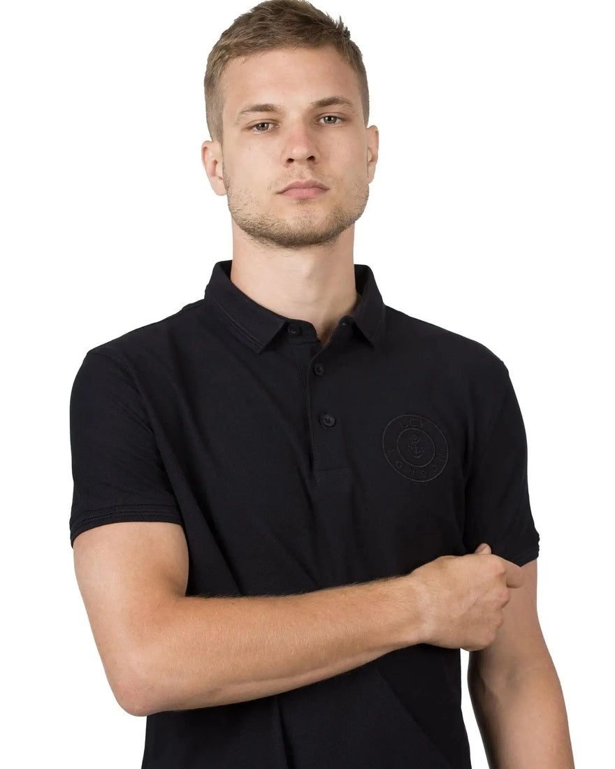 LCY LONDON | Embroidered Pocket Circle Logo Polo Shirt LCY London