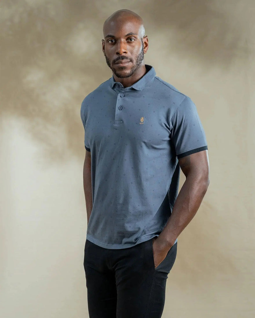 LCY LONDON | Signature London Printed Mens Polo Shirt LCY London