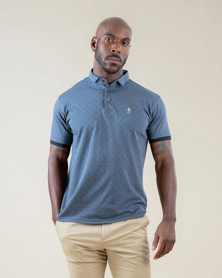 LCY LONDON | Signature Mens Polka Dot Polo Shirt LCY London