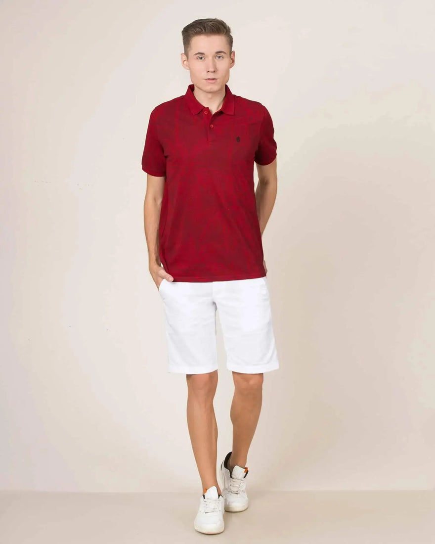 LCY London | Art of Summer - Printed Pique Men's Short Sleeved Polo Shirt LCY London