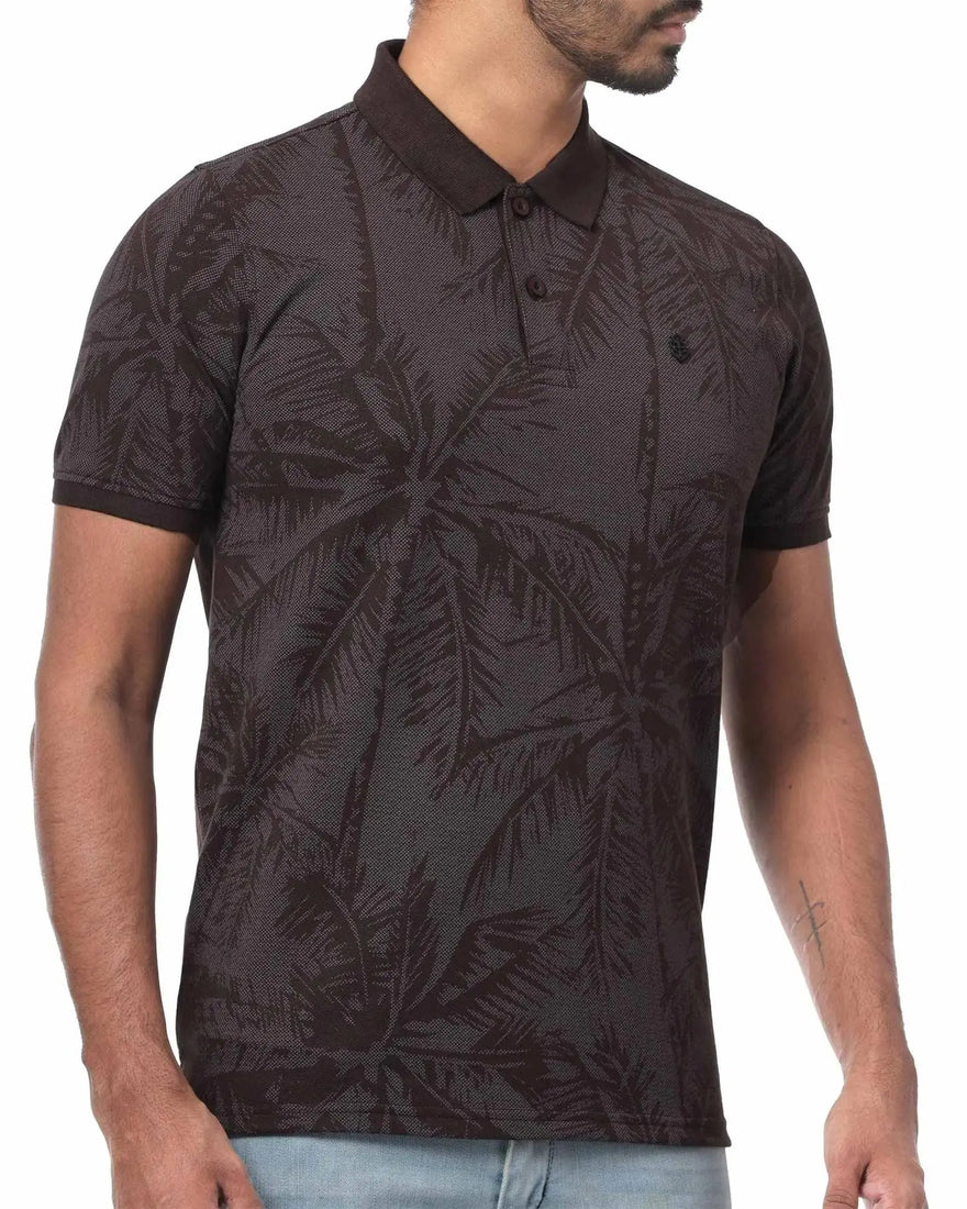 LCY London | Art of Summer - Printed Pique Men's Short Sleeved Polo Shirt LCY London