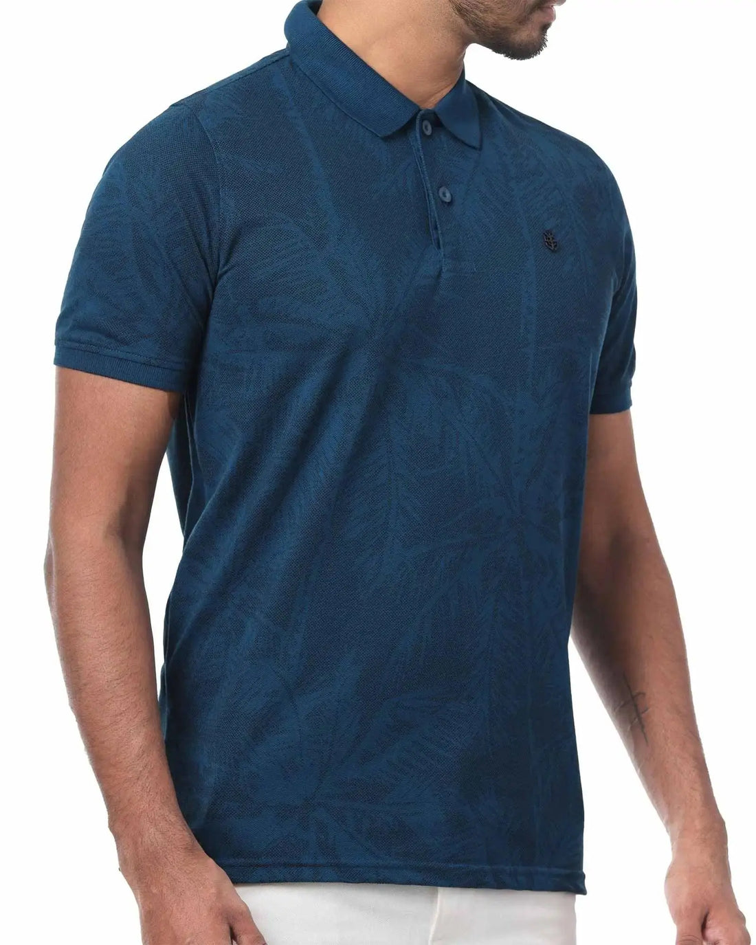 LCY London | Art of Summer - Printed Pique Men's Short Sleeved Polo Shirt LCY London