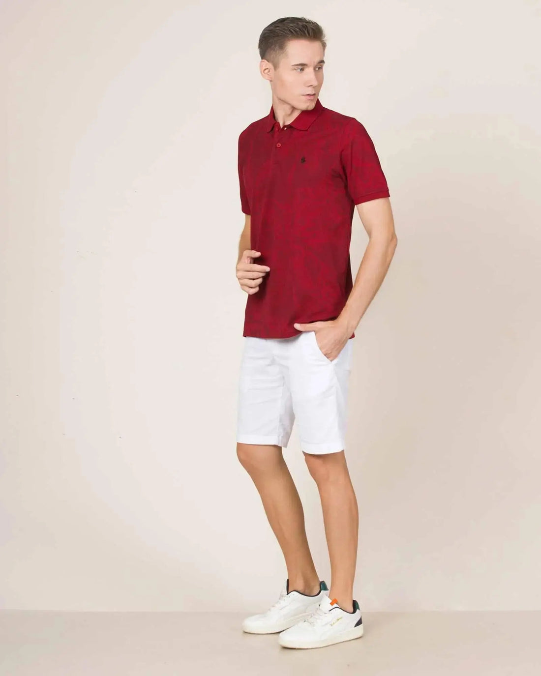 LCY London | Art of Summer - Printed Pique Men's Short Sleeved Polo Shirt LCY London