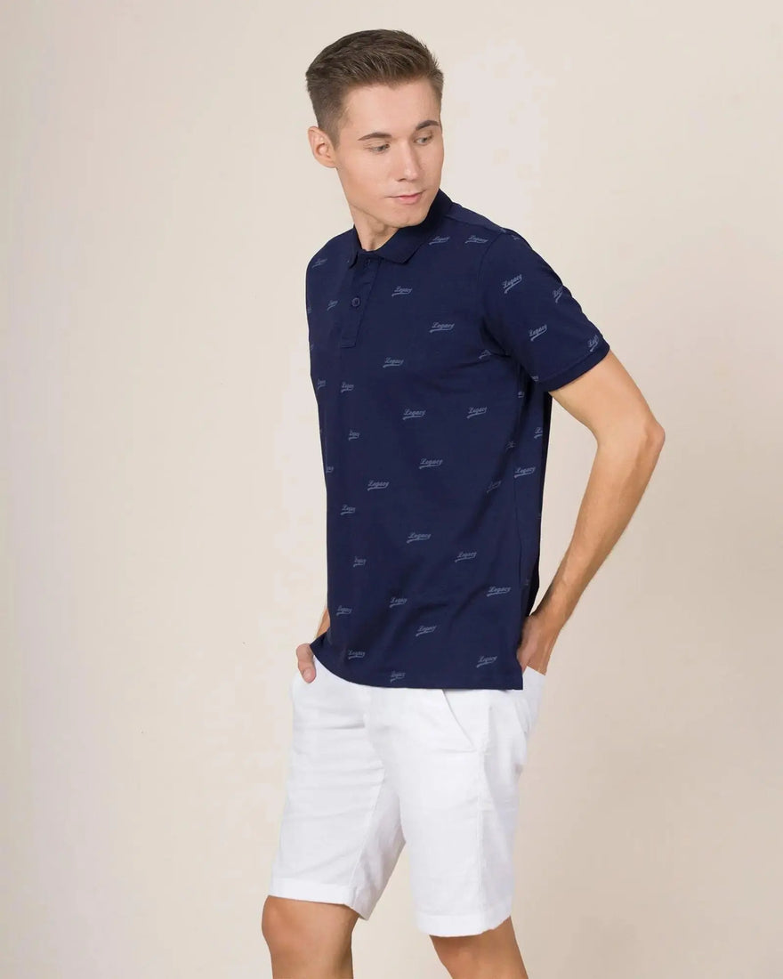 LCY London | Logo Looks - Short Sleeved Men's Legacy Printed Shirt LCY London