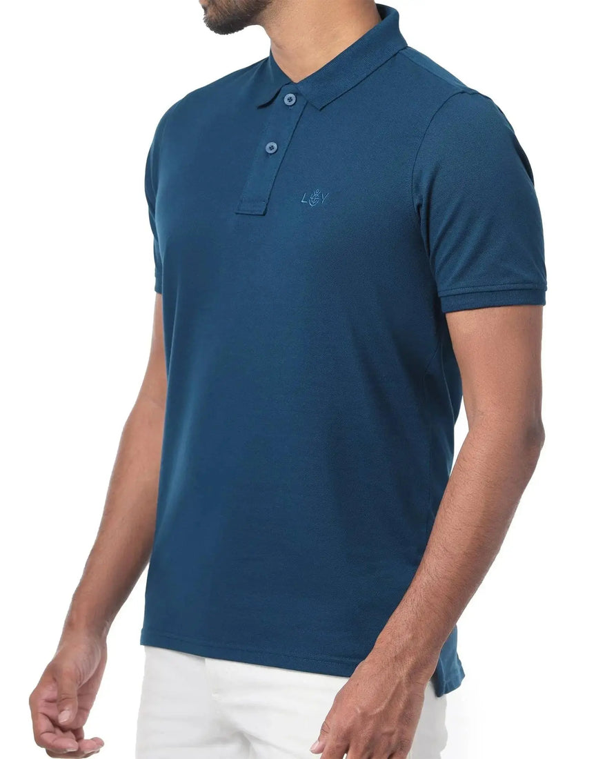 LCY London | Stand Up Basic - Men's Short Sleeved Polo LCY London