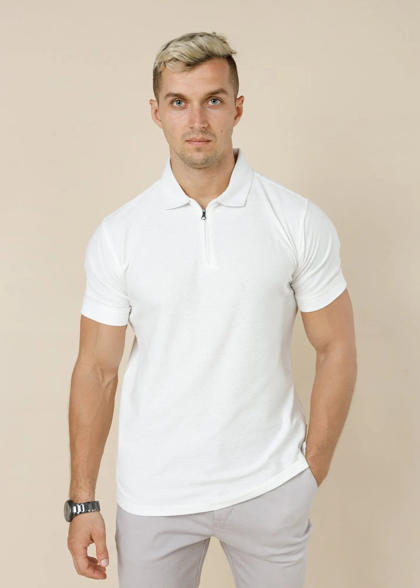 LEGACY LONDON MEN'S ZIPPER POLO LCY LONDON