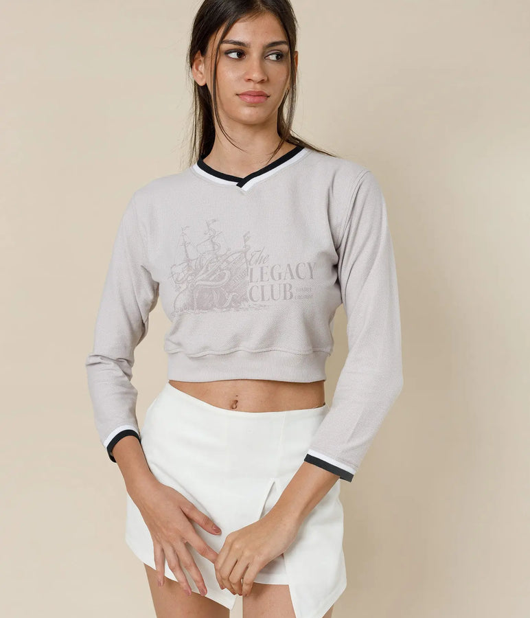 Legacy Club Cropped Sweater LCY LONDON