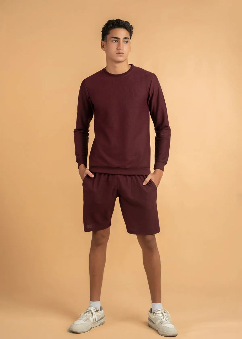 Men's Co-Ord set of Crew Neck Sweatshirt and Shorts LCY London