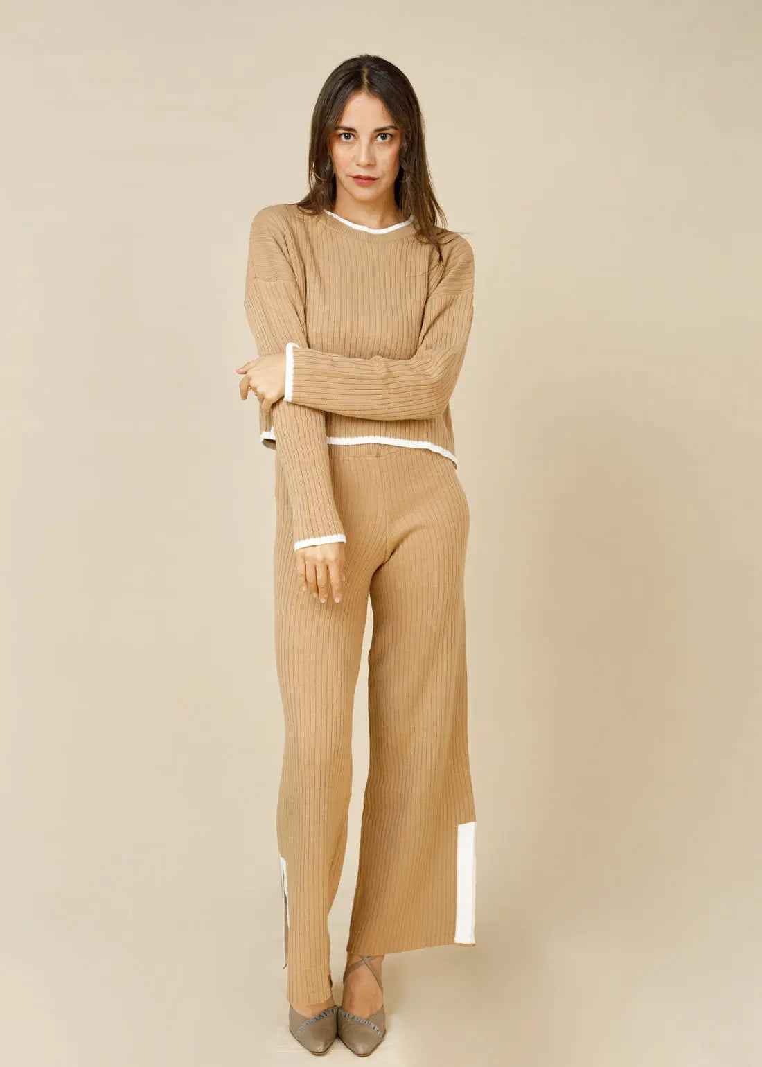 Mila Knitted Loungewear Set LCY LONDON