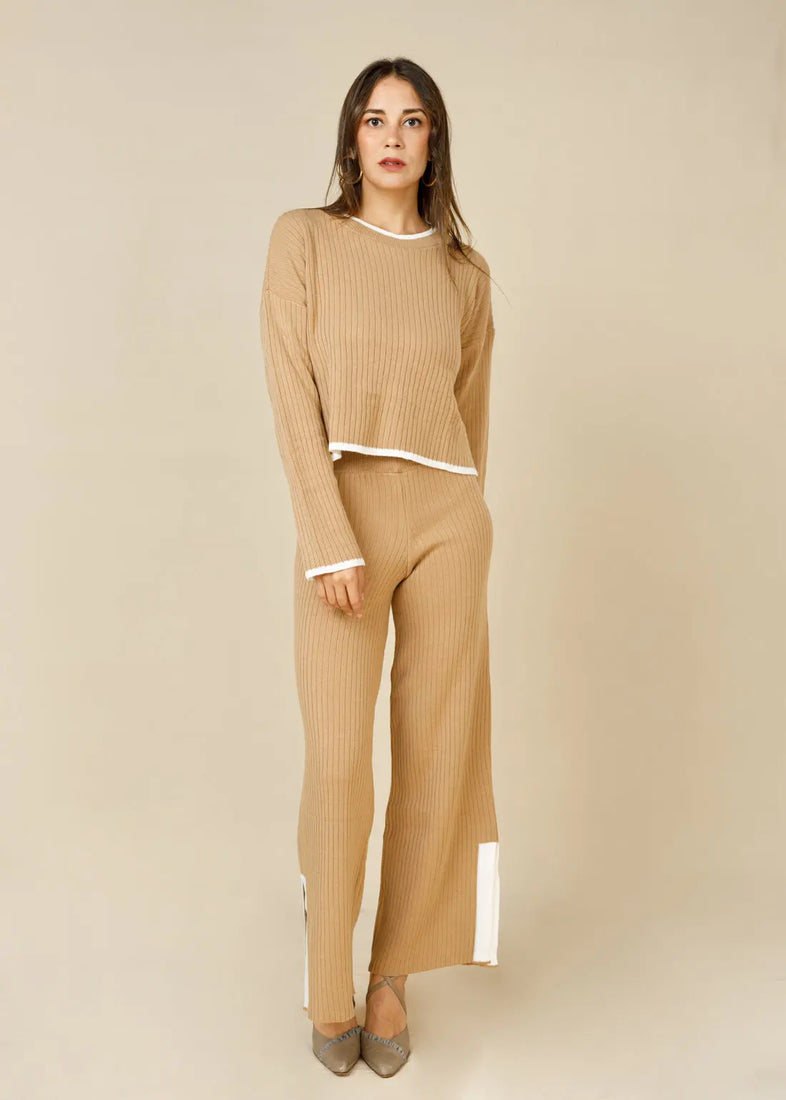 Mila Knitted Loungewear Set LCY LONDON