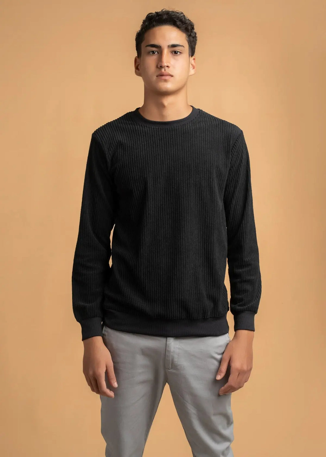 Ribbed Velvet Crewnck Jumper LCY London