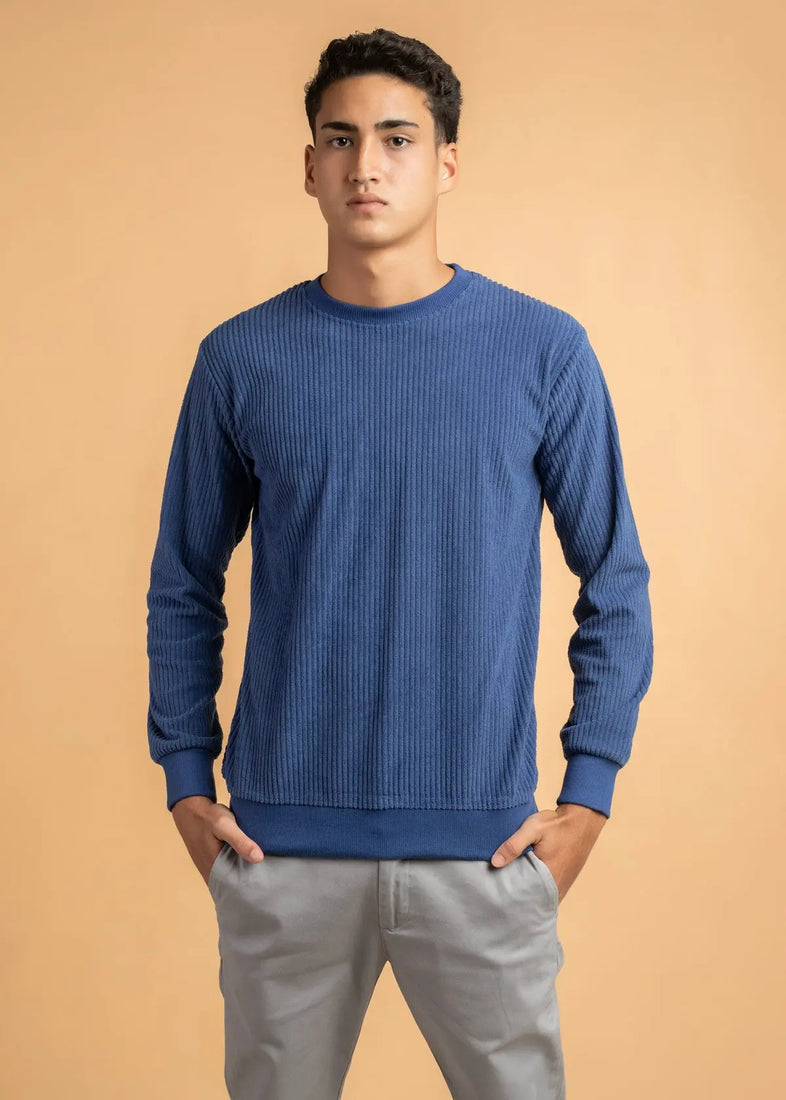 Ribbed Velvet Crewnck Jumper LCY London