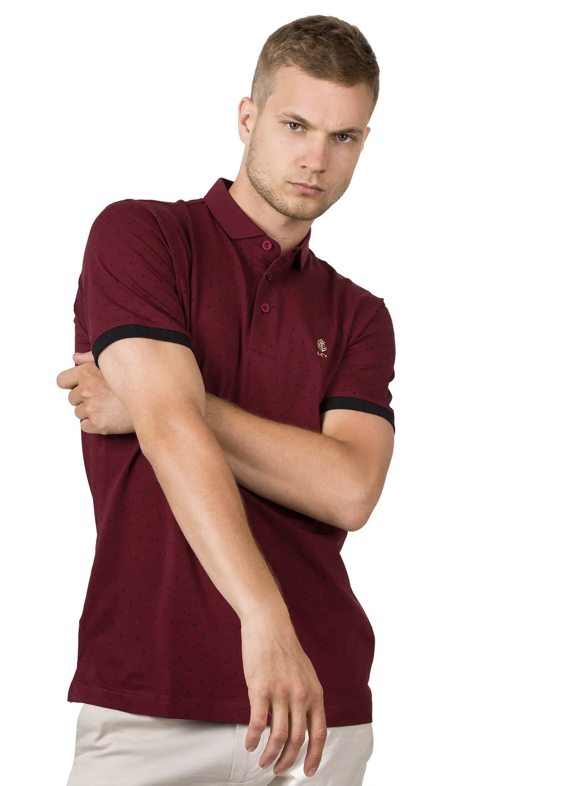 Signature Men's Polka Dot Polo Shirt LCY London