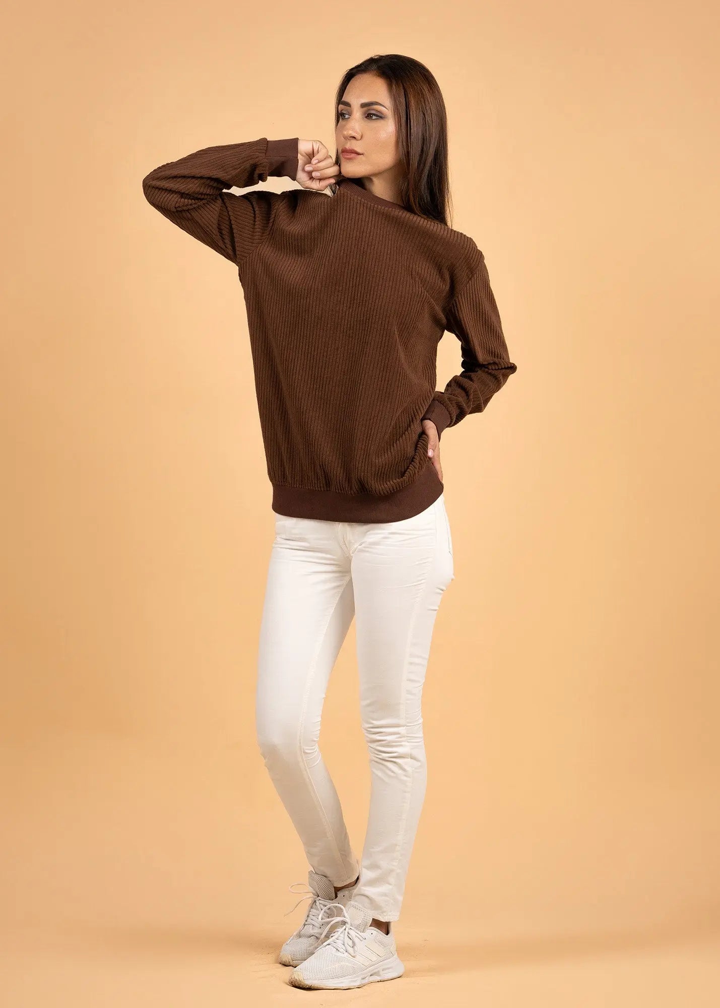 Velvet Crewneck Jumper - LCY LONDON 