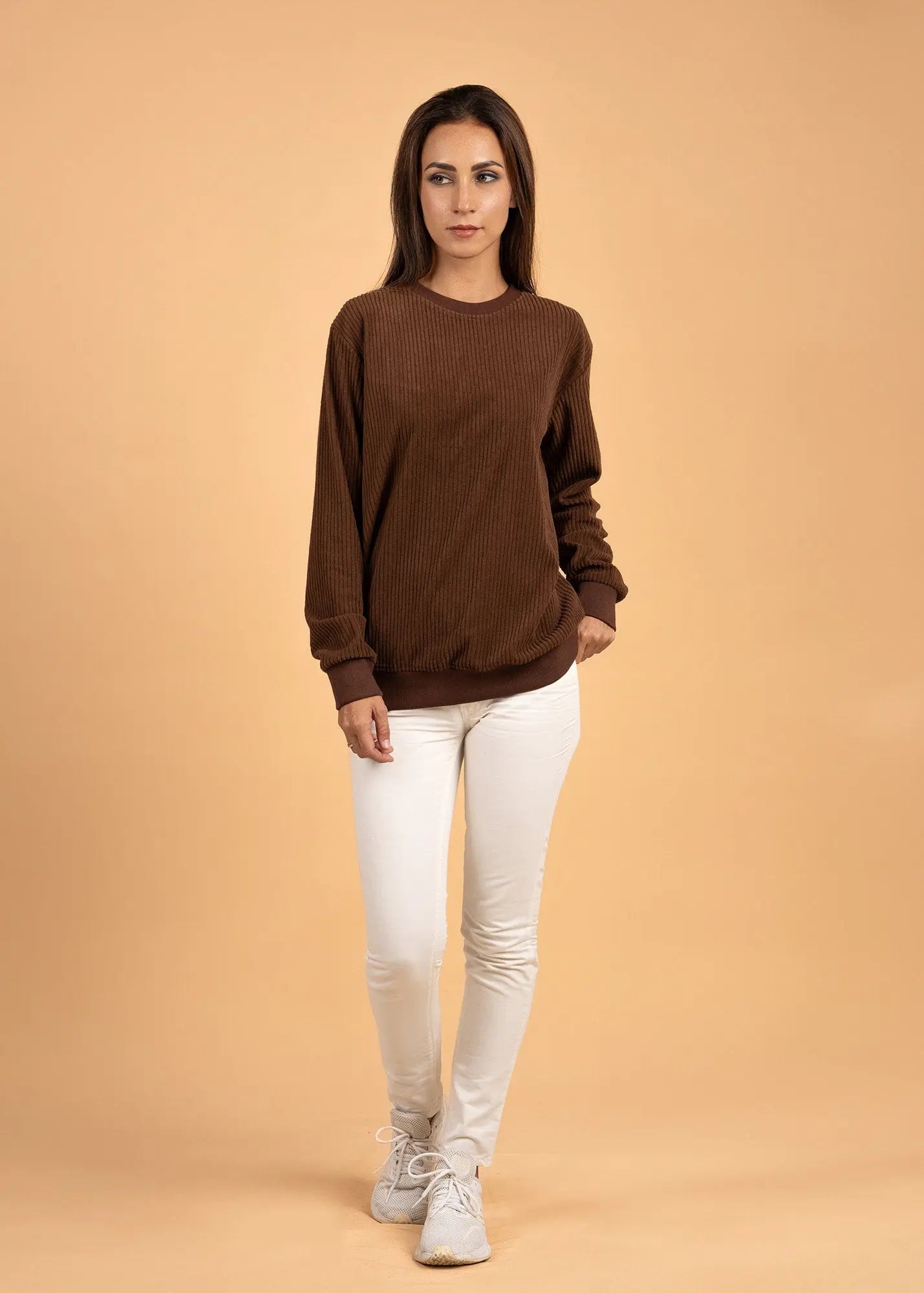 Velvet Crewneck Jumper - LCY LONDON 