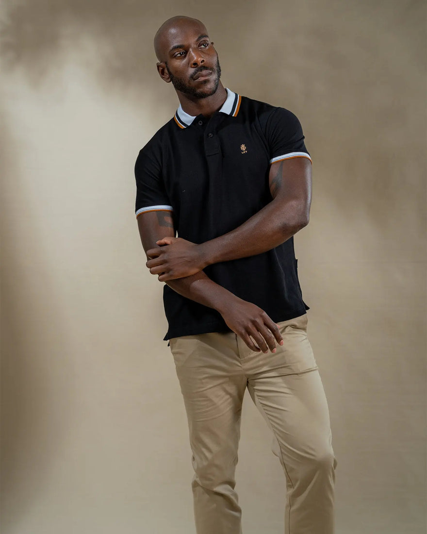 LCY LONDON | Contrasting Twin Tipped Polo Shirt LCY London