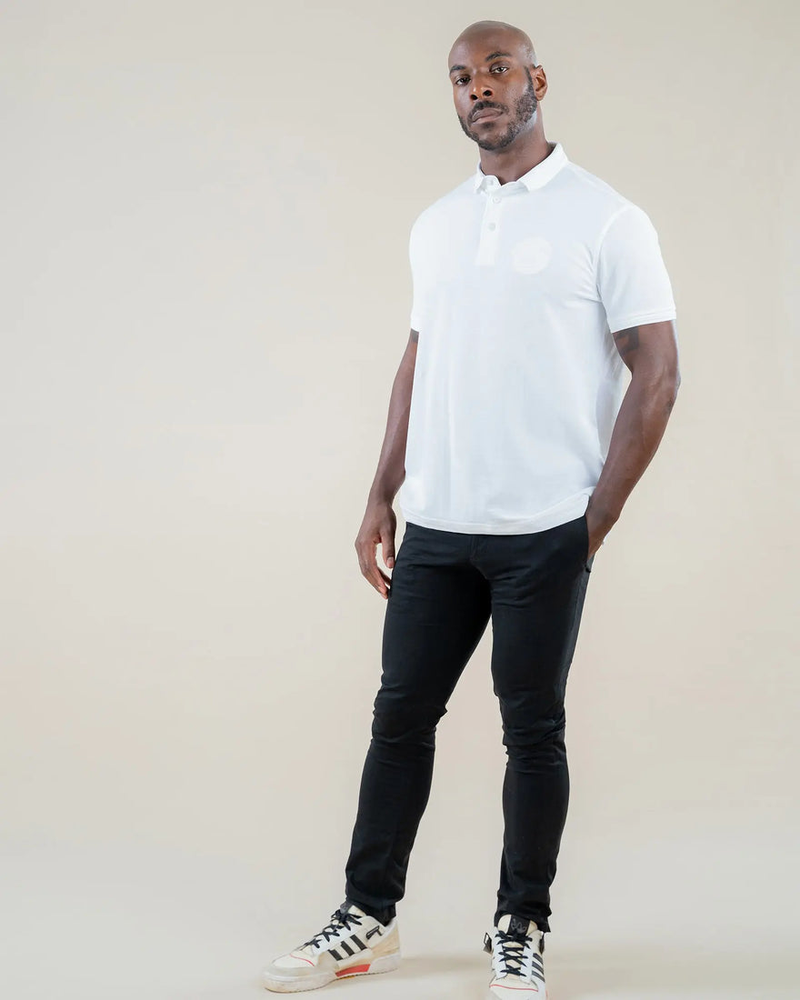 LCY LONDON | Embroidered Pocket Circle Logo Polo Shirt LCY London