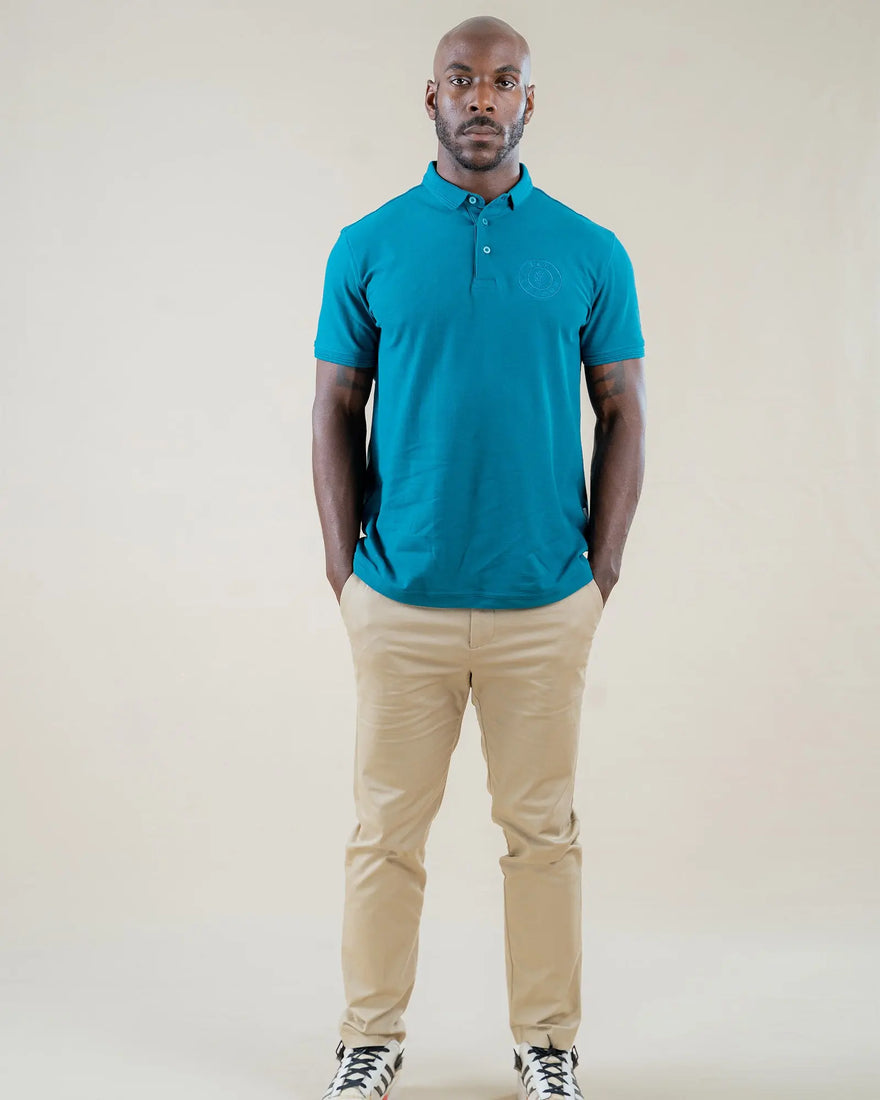 LCY LONDON | Embroidered Pocket Circle Logo Polo Shirt LCY London