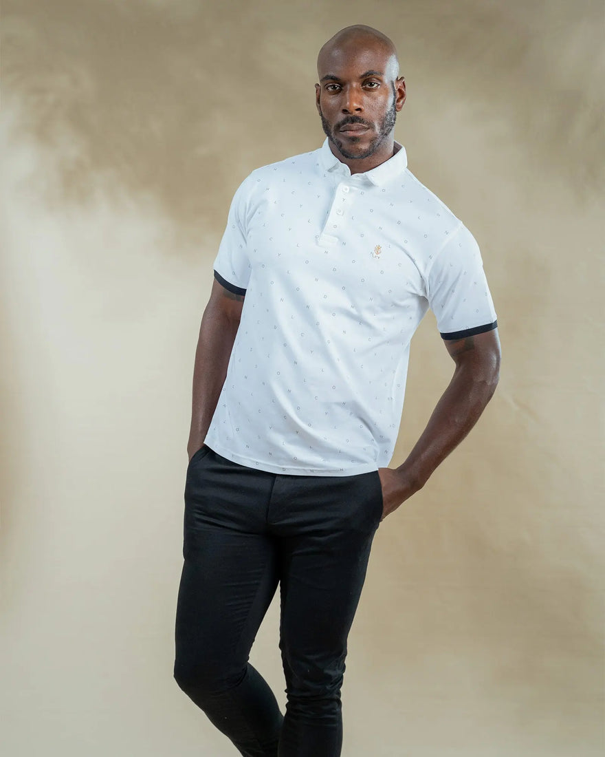 LCY LONDON | Signature London Printed Mens Polo Shirt LCY London