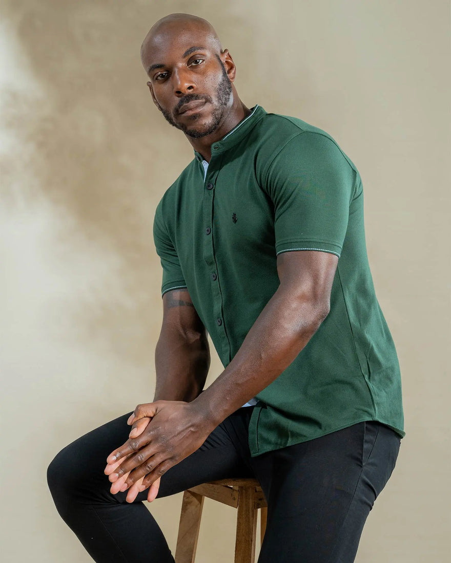 LCY London | Capsule Collection - Men's Hybrid Short Sleeved Shirt | Full Buttoned LCY London