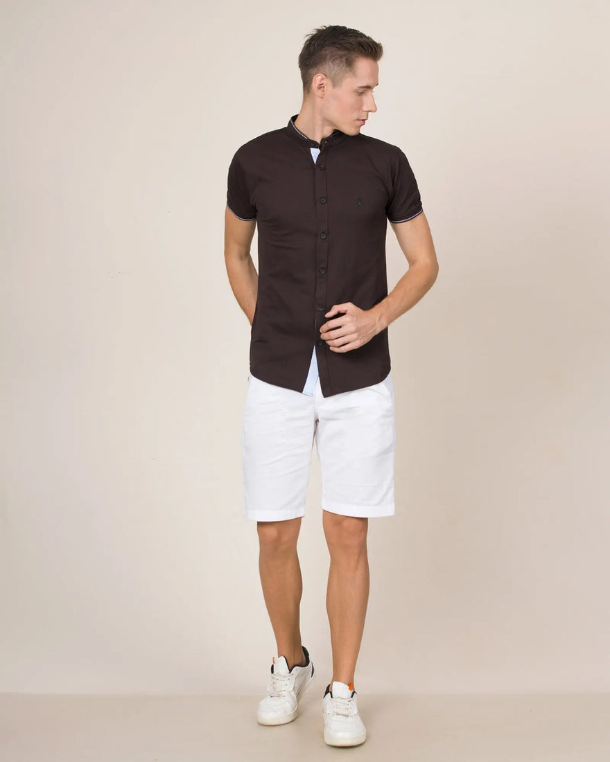 LCY London | Capsule Collection - Men's Hybrid Short Sleeved Shirt | Full Buttoned LCY London