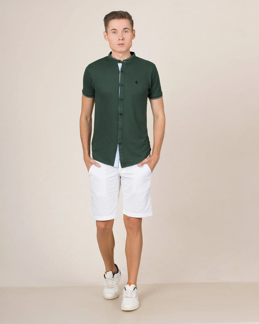 LCY London | Capsule Collection - Men's Hybrid Short Sleeved Shirt | Full Buttoned LCY London