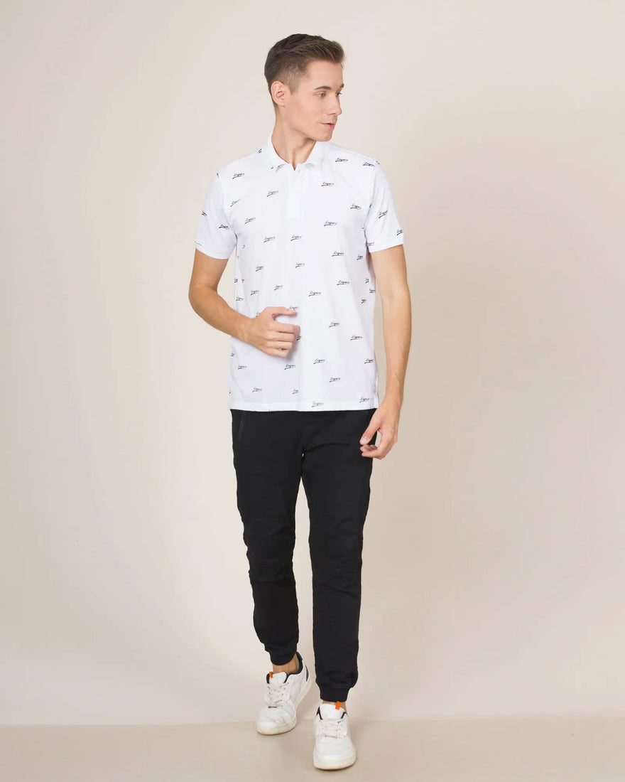 LCY London | Logo Looks - Short Sleeved Men's Legacy Printed Shirt LCY London