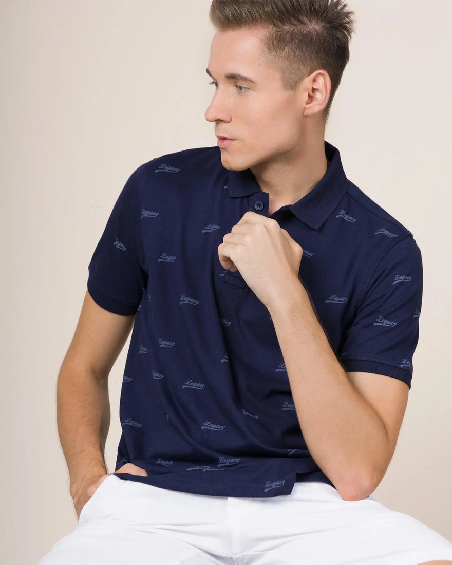 LCY London | Logo Looks - Short Sleeved Men's Legacy Printed Shirt LCY London