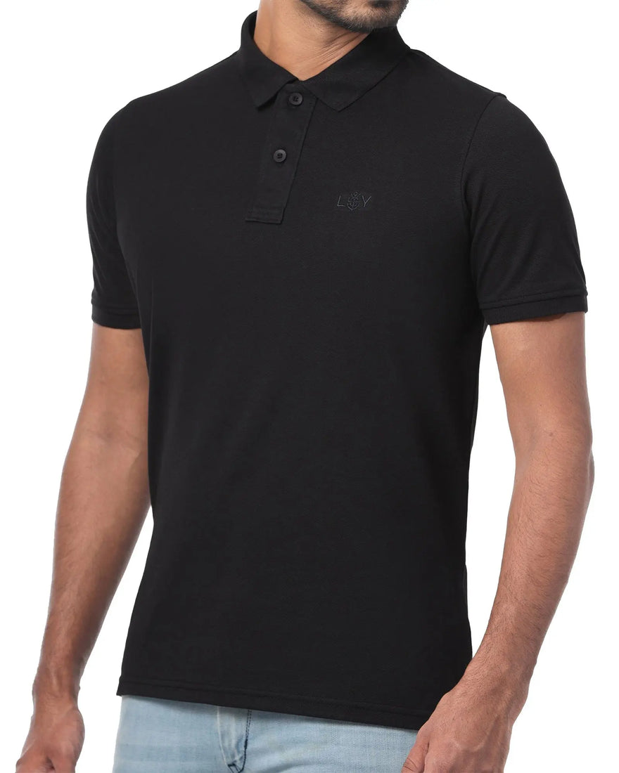 LCY London | Stand Up Basic - Men's Short Sleeved Polo LCY London