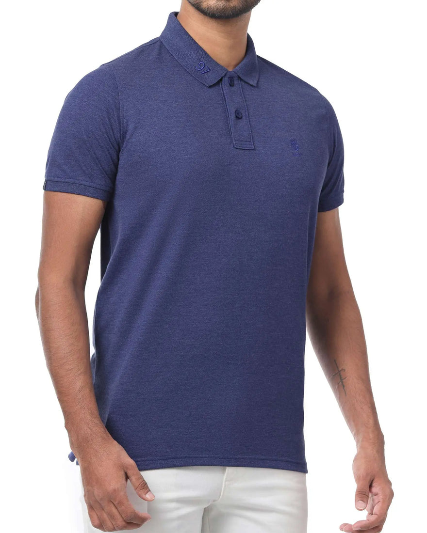 LCY London | Stand Up Basic - Wash Effect Men's Pique Polo Shirt LCY London